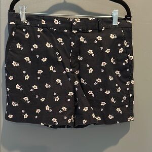 Banana Republic Floral Black Women's Shorts